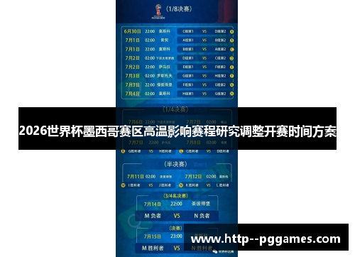 2026世界杯墨西哥赛区高温影响赛程研究调整开赛时间方案 2026世界杯墨西哥赛区高温影响赛程研究调整开赛时间方案